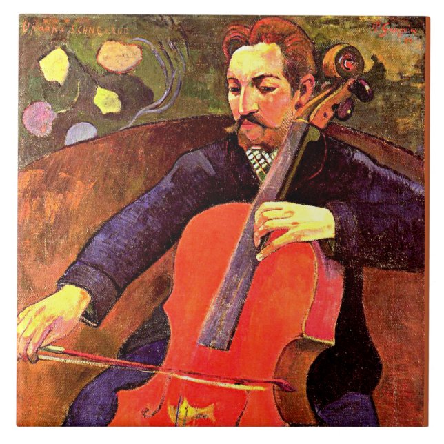 Gauguin - The Cellist Fliese (Vorderseite)