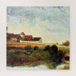 Gauguin - The Farm in Grue, Puzzle<br><div class="desc">The Farm in Grue,  popular painting by Paul Gauguin,  1883.</div>