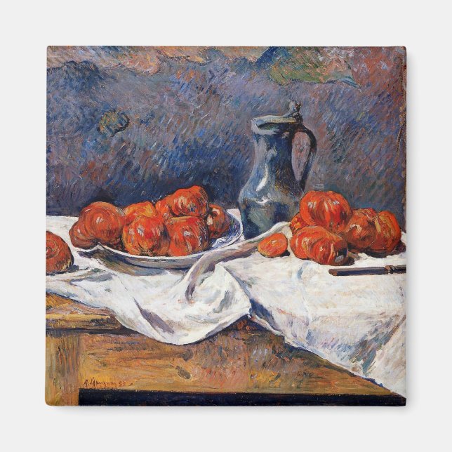 Gauguin - Tomaten und ein Zinnentanker auf einem T Magnet (Vorne)