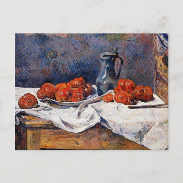 Gauguin - Tomaten und ein Zinnentanker auf einem T Postkarte (Vorderseite)