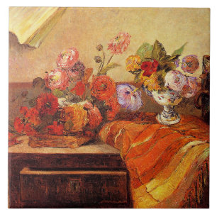 Gauguin - Töpfe und Bouquets, Fliese