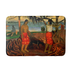 Gauguin - Unter dem Pandanus-Baum Badematte