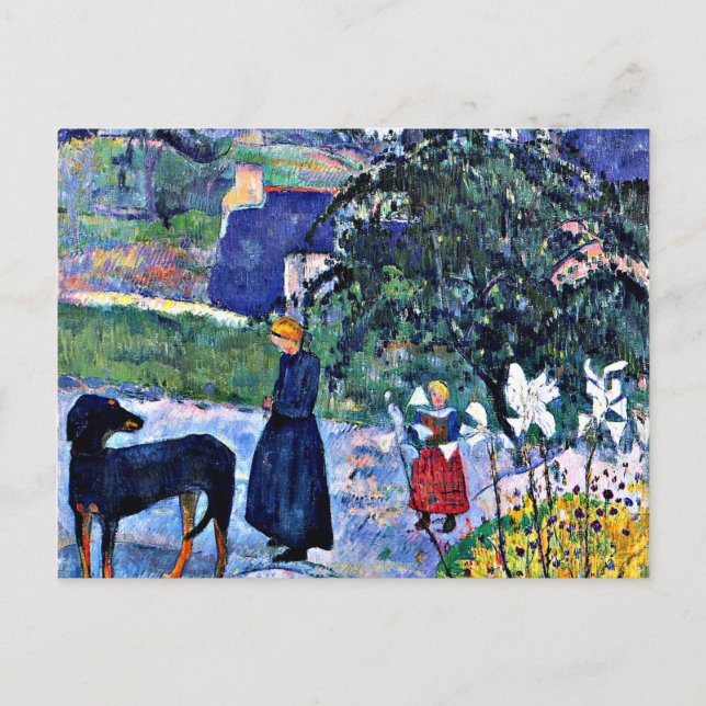 Gauguin - Unter den Lilien Postkarte (Vorderseite)