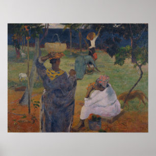 Gauguin - unter den Mangos auf Martinique 1887 Poster