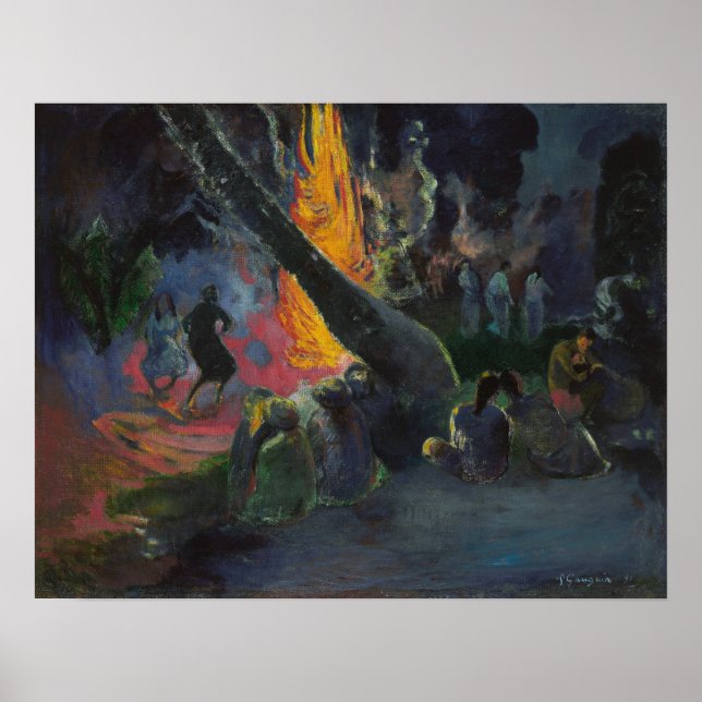 Gauguin - Upa Upa (The Fire Dance) 1891 Poster (Vorne)