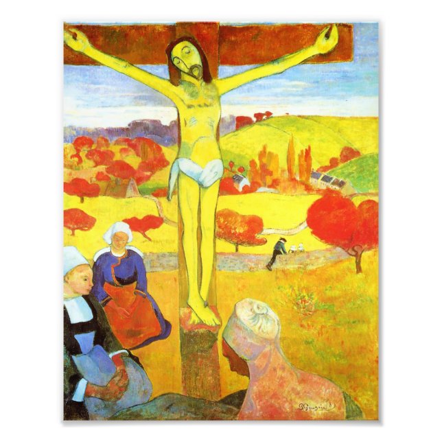 Gauguin Yellow Christ Print Fotodruck (Vorne)