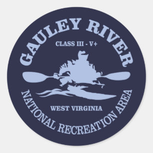 Gauley River Runder Aufkleber