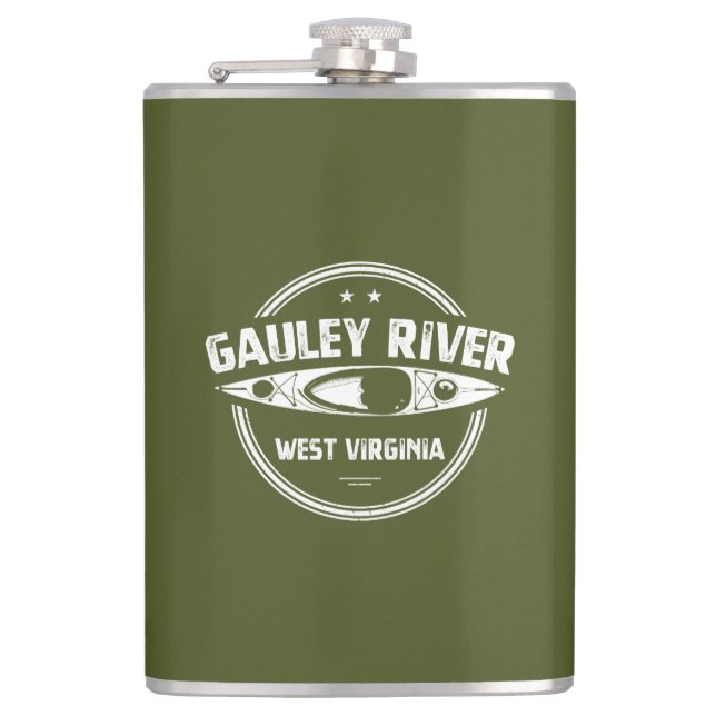 Gauley River, West Virginia Flachmann (Vorderseite)