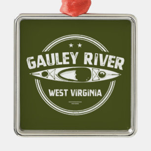 Gauley River, West Virginia Ornament Aus Metall