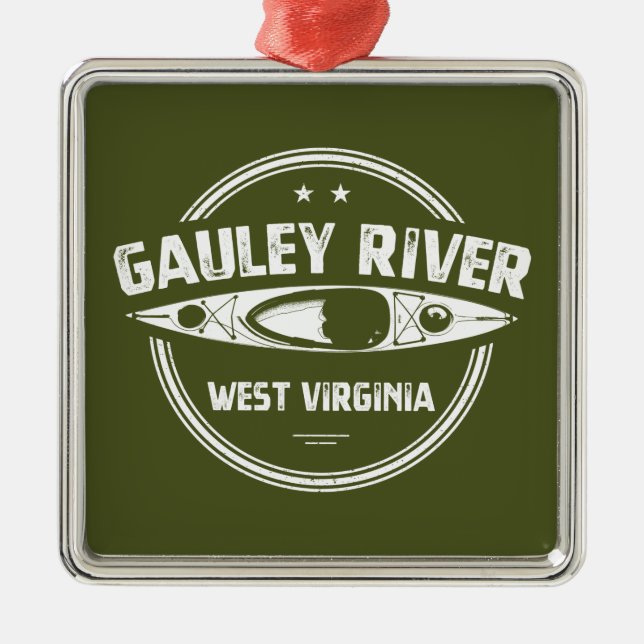 Gauley River, West Virginia Ornament Aus Metall (Vorne)