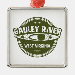 Gauley River, West Virginia Ornament Aus Metall