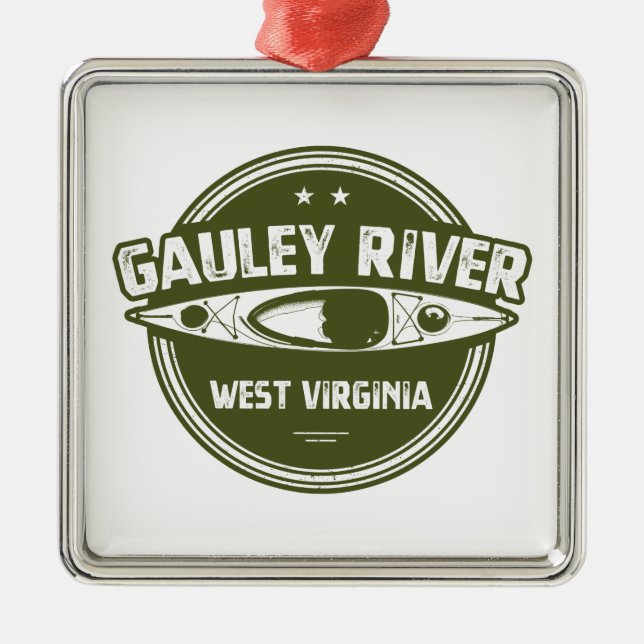 Gauley River, West Virginia Ornament Aus Metall (Vorne)