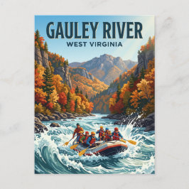 Gauley River West Virginia Postkarte
