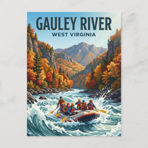 Gauley River West Virginia Postkarte