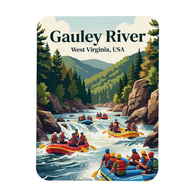 Gauley River, West Virginia, USA Magnet (Vertikal)