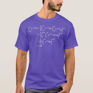 Gaussischer Integraldunkelvesrion T-Shirt