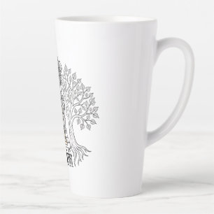 Gautam Buddh Dhamma Meditation Keramikbecher   Fri Milchtasse
