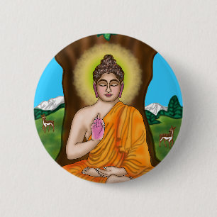 Gautam-Buddha-Knopf Button