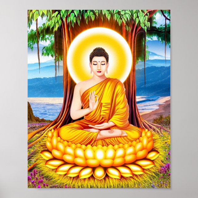 Gautama Buddha Poster (Vorne)