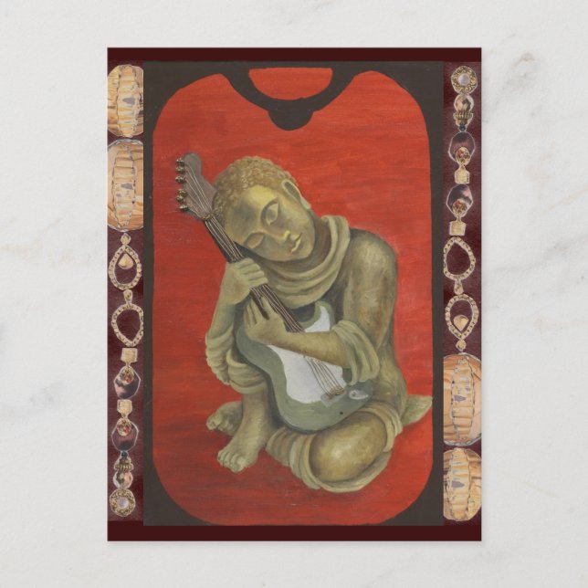 Gautama und seine Gitarre Postkarte (Vorderseite)