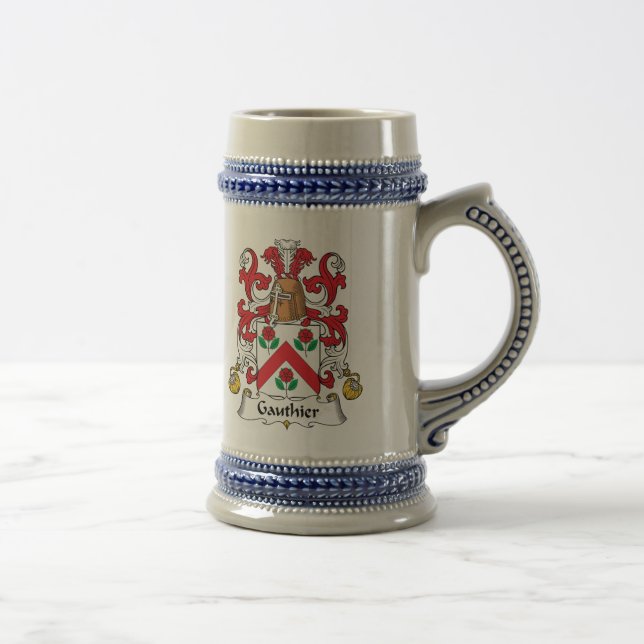 Gauthier-Familienwappen Bierglas (Rechts)