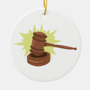 Gavel Keramik Ornament