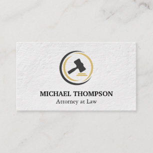 Gavel Logo   Anwalt   Recht Visitenkarte