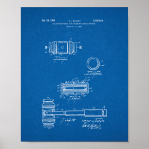 Gavel Patent - Blueprint Poster