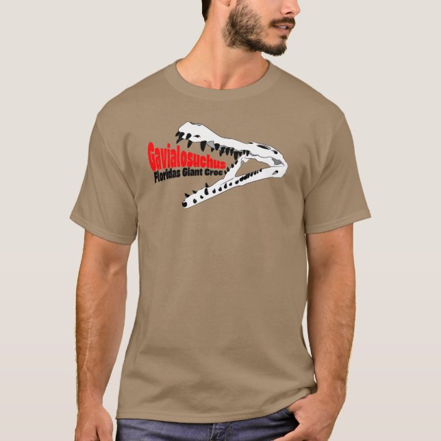 Gavialosuchus: Floridas riesiger Croc-T - Shirt (Vorderseite)