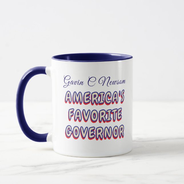 Gavin C Newsom | Amerikas Lieblingsgouverneur Tasse (Links)