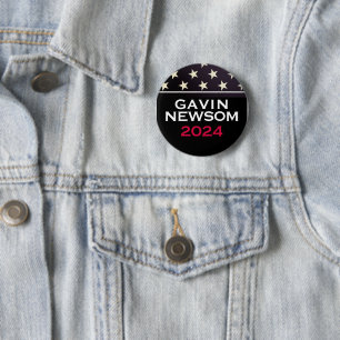 GAVIN NEWSOM 2024 KAMPAGNENSCHALTFLÄCHE BUTTON