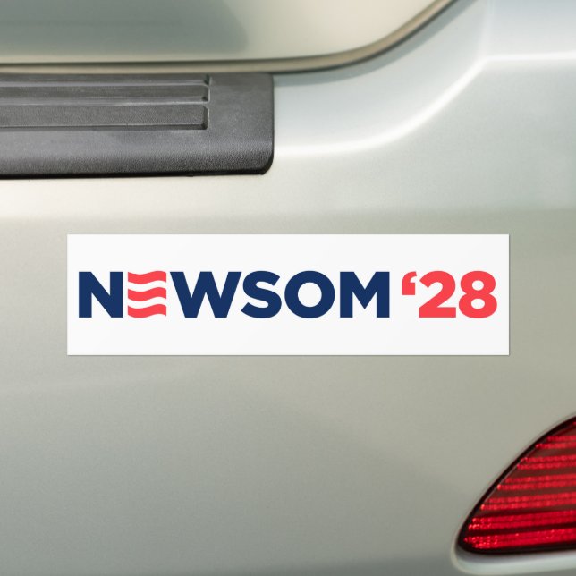 Gavin Newsom 2028 Autoaufkleber (Auf Auto)