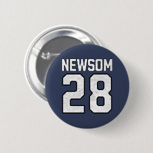 Gavin Newsom 2028 Für Präsident Nummer 28 Button
