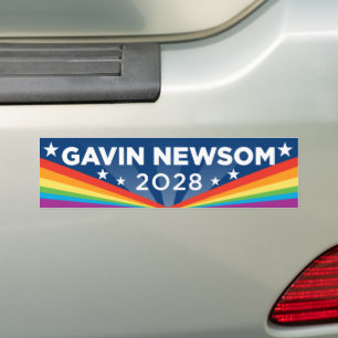 Gavin Newsom 2028 LGBT Autoaufkleber