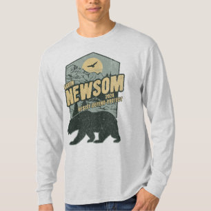 Gavin Newsom 2028 Widerstehen Schützen Verteidigen T-Shirt