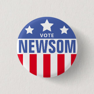 Gavin Newsom-Abstimmungsvorlage Button