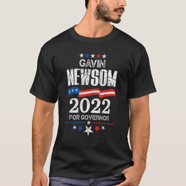 Gavin Newsom California Gouverneurswahl 2022 Dem T-Shirt (Vorderseite)