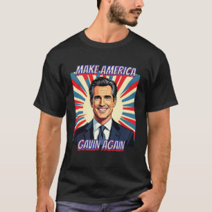Gavin Newsom für Präsident 2028   Amerika T-Shirt