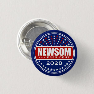 Gavin Newsom für Präsident 2028 Button