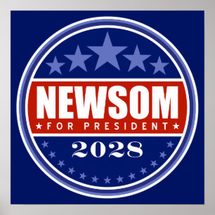 Gavin Newsom für Präsident 2028 Poster