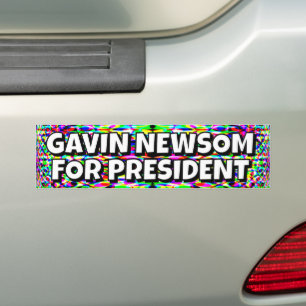 GAVIN NEWSOM FÜR PRÄSIDENT AUTOAUFKLEBER