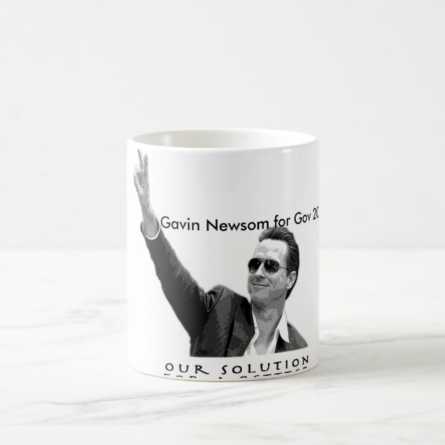 Gavin Newsom für reg. 2010 Tasse (Mittel)