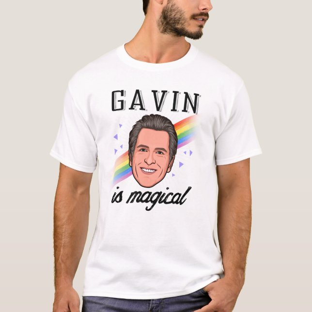 Gavin Newsom ist magisch T-Shirt (Vorderseite)
