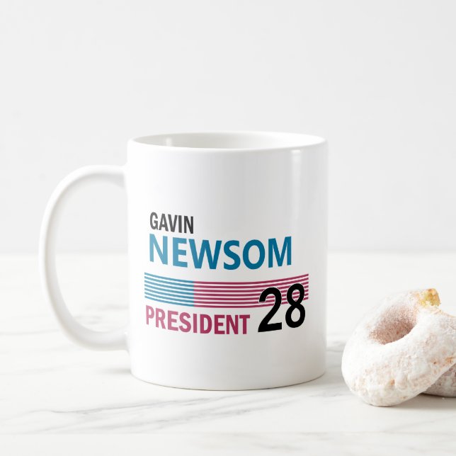 Gavin Newsom Kaffeetasse (Mit Donut)