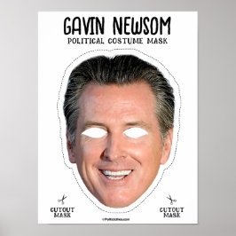 Gavin Newsom Kostümmaske Poster