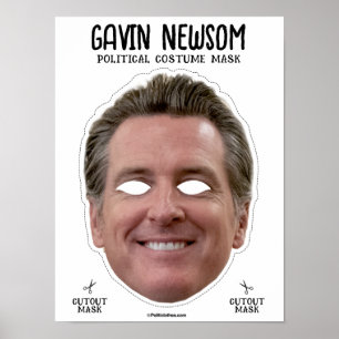 Gavin Newsom Kostümmaske Poster
