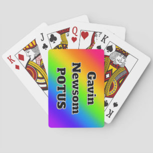 Gavin Newsom POTUS (Sie können die Wörter ändern) Spielkarten