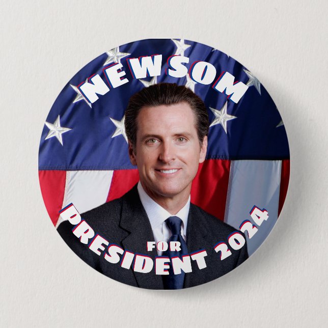 Gavin Newsom, Präsident Button (Vorderseite)