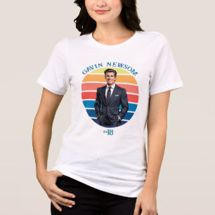 Gavin Newsom Vintag #48 Tri-Blend Shirt