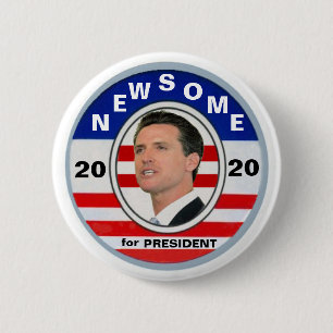 Gavin Newsome für Präsidenten 2020 Button